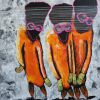 2÷3 wonderful world / Acryl auf Leinwand / akryl na płótnie / acrylic on canvas , 60x80cm, (Triptychon, tryptyk, triptych - 180x80cm)