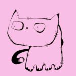 Katzentasse – Muschi allein in pink