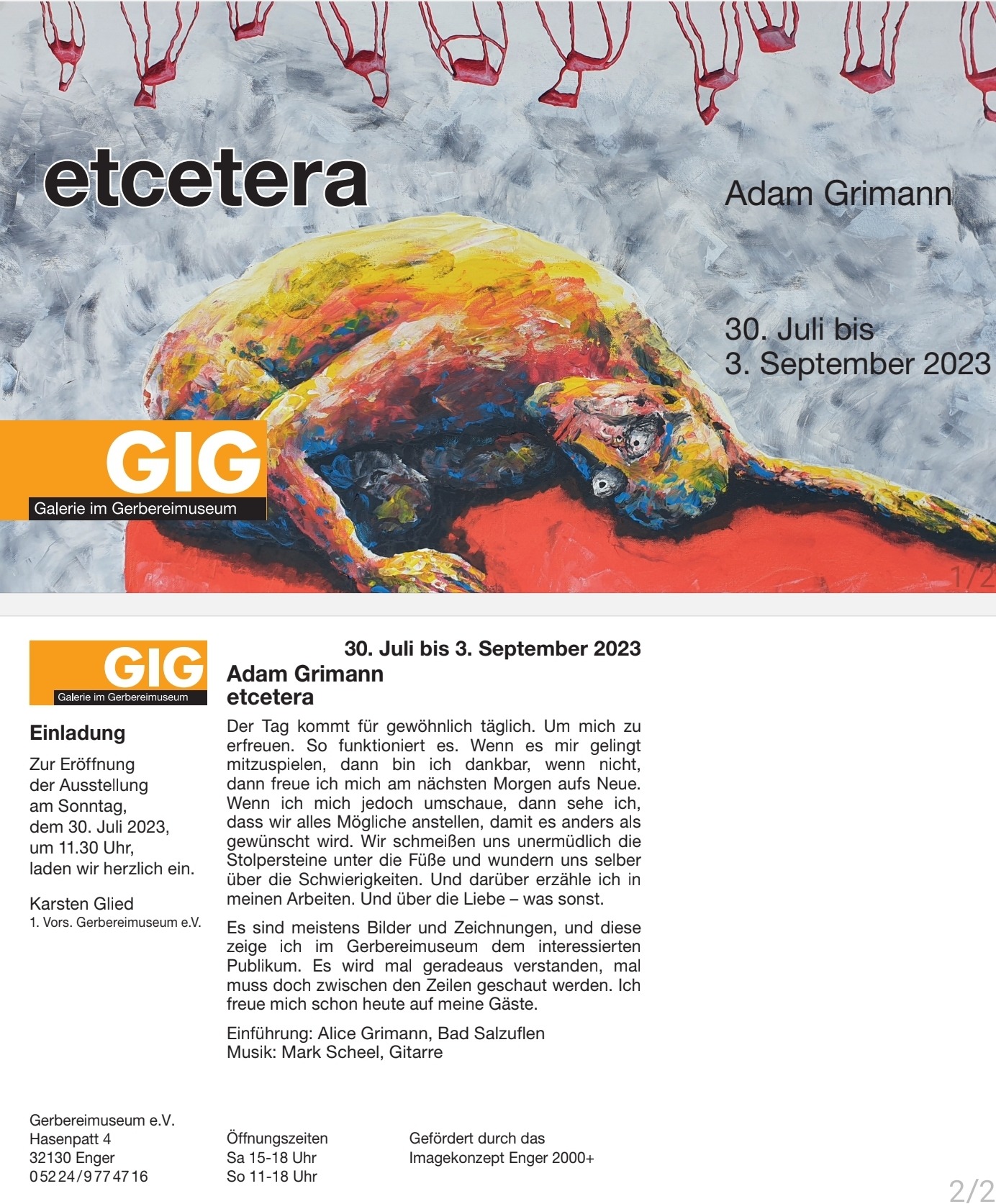 You are currently viewing etcetera – neue Ausstellung in Enger